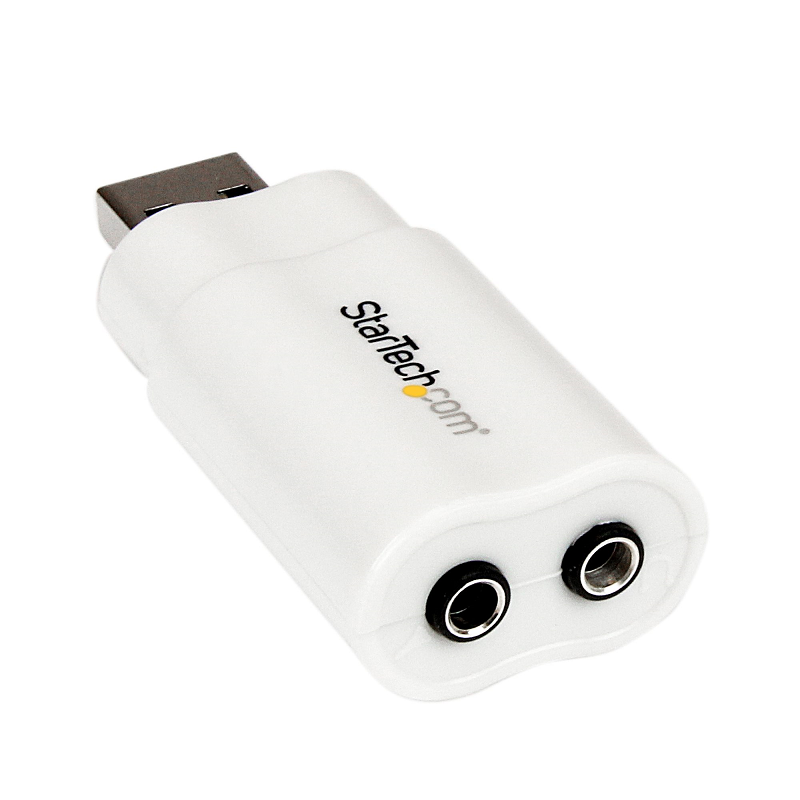 StarTech ICUSBAUDIO USB to Stereo Audio Adapter Converter